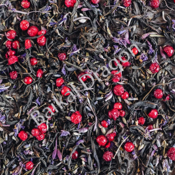 Иван чай с соцветиями, лавандой и брусникой			