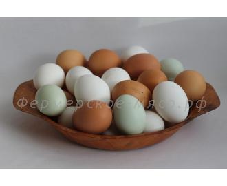 Свежие домашние куриные яйца
