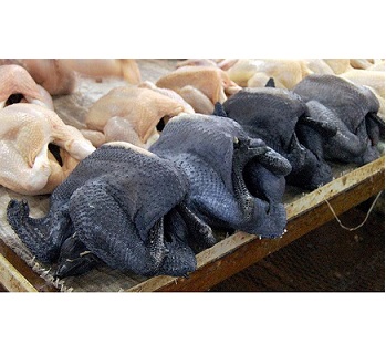 Мясо китайской шелковой курицы