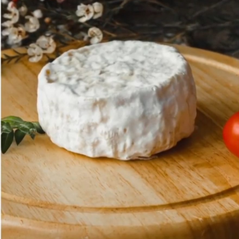 Сыр "Сан-маур" с белой плесенью.